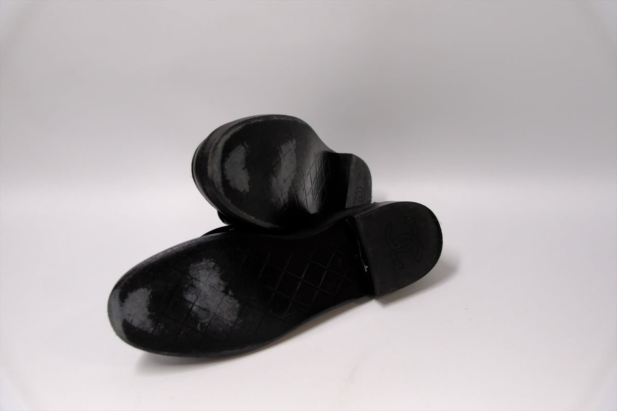 CHANEL LOAFER BLACK SIZE 41