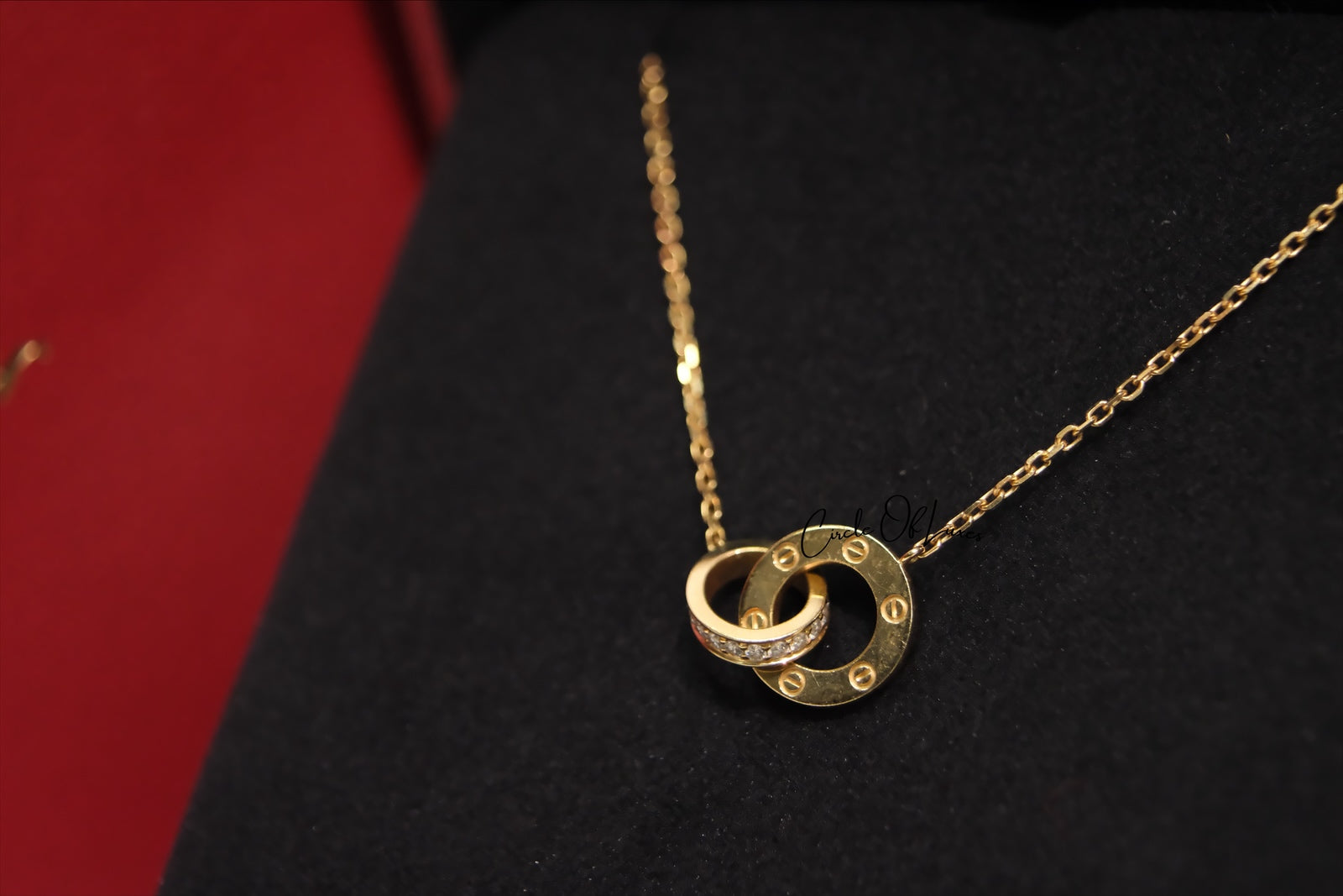 CARTIER LOVE NECKLACE DIAMONDS PAVÉ ROSE GOLD