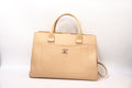 Chanel Cerf Executive Tote Medium Beige Caviar Leather Ghw