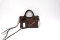 BALENCIAGA MINI CITY BAG BURGUNDY