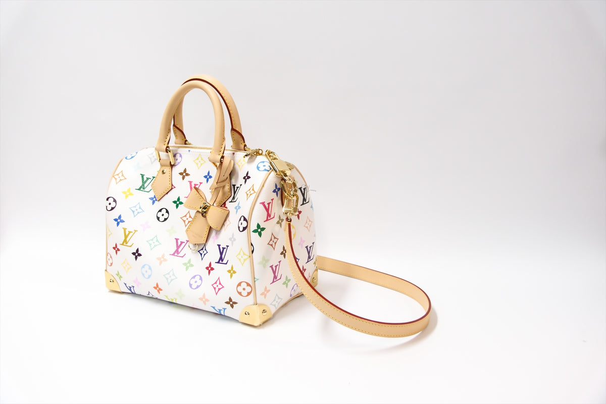 LOUIS VUITTON x TM WHITE MUTIL COLOUR SPEEDY 25