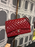 Chanel CLASSIC MAXI RED PATENT