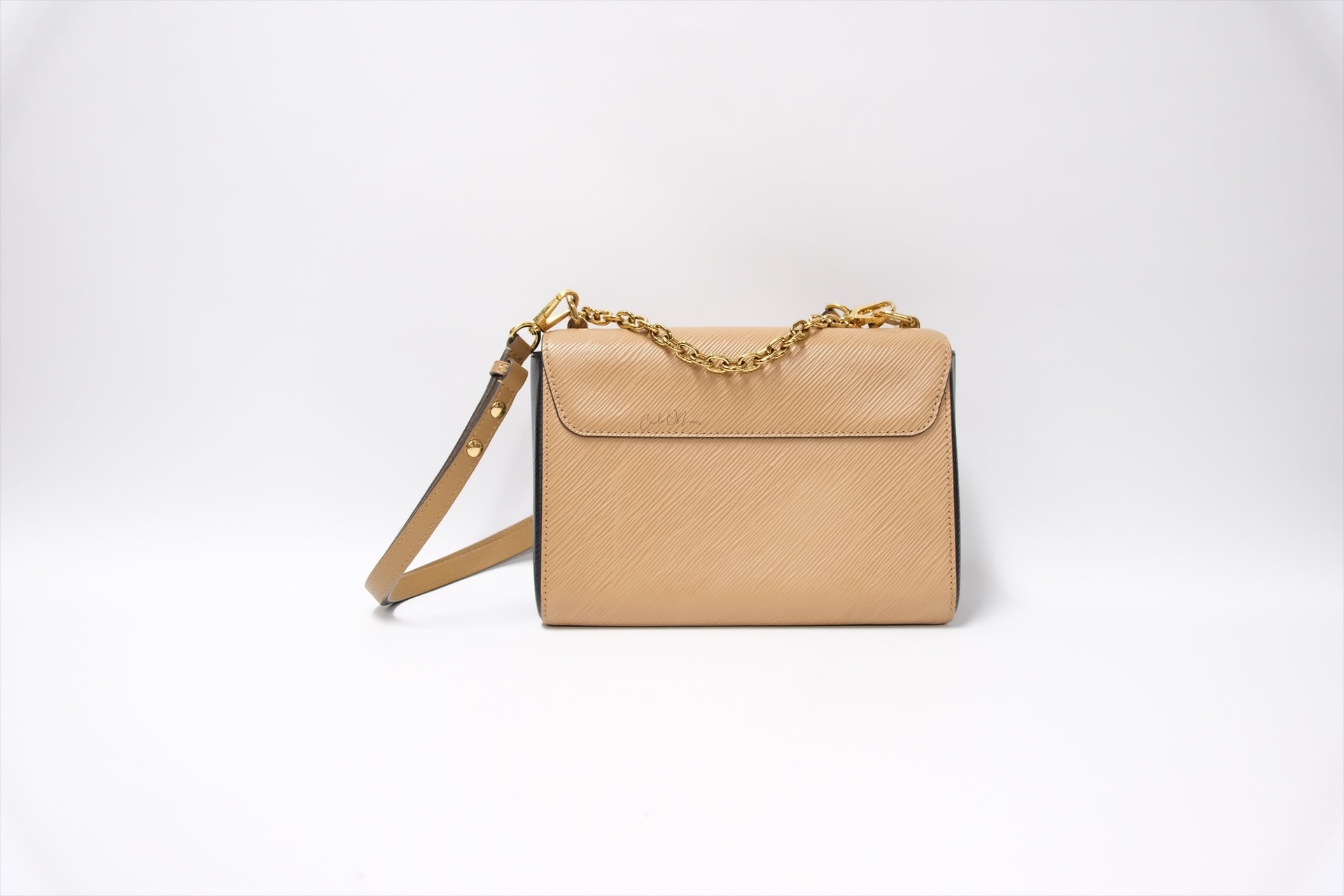 LOUIS VUITTON TWIST MM CAMEL/BACK GHW