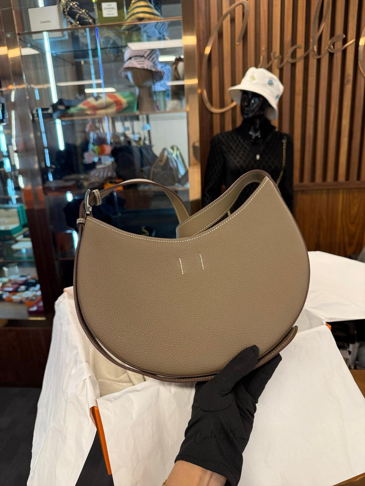 HERMES SAC PETIT ARCON TOGO ETOUPE PHW