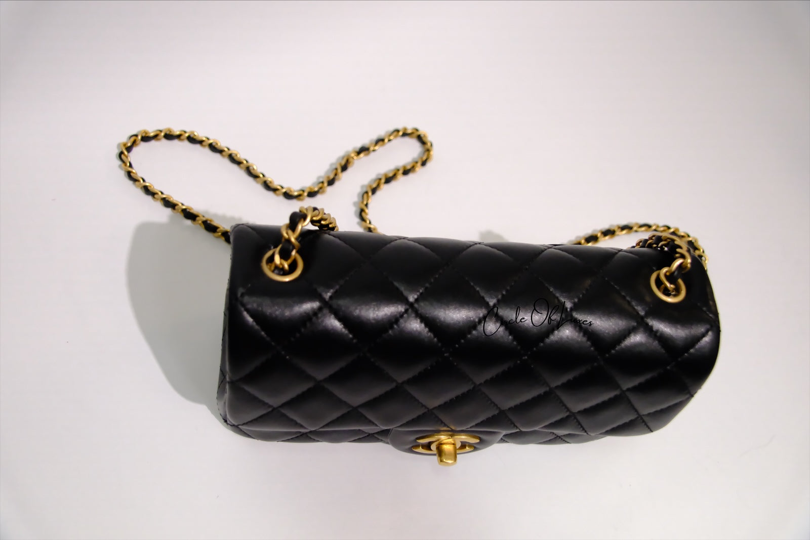 CHANEL MINI RECTANGLE PEARL CRUSH BLACK