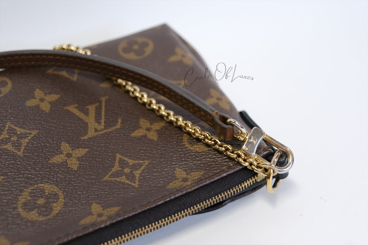 LOUIS VUITTON PALLAS MONOGRAM /NOIR CLUTCH