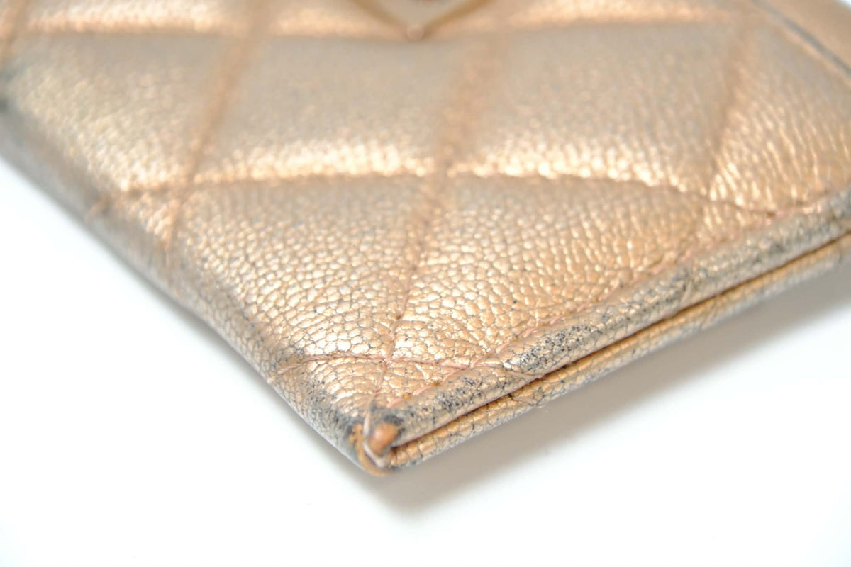CHANEL REISSUE CARD HOLDER ROSE PINK HARDWARE