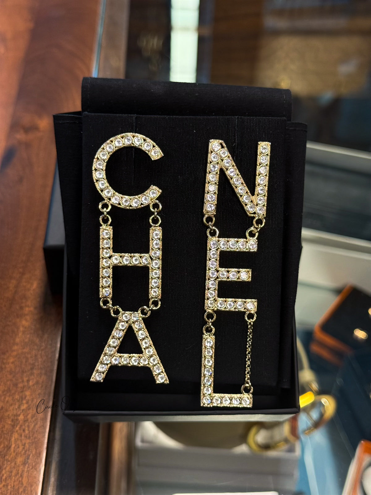 CHANEL EARRINGLETTER CHANEL GHW