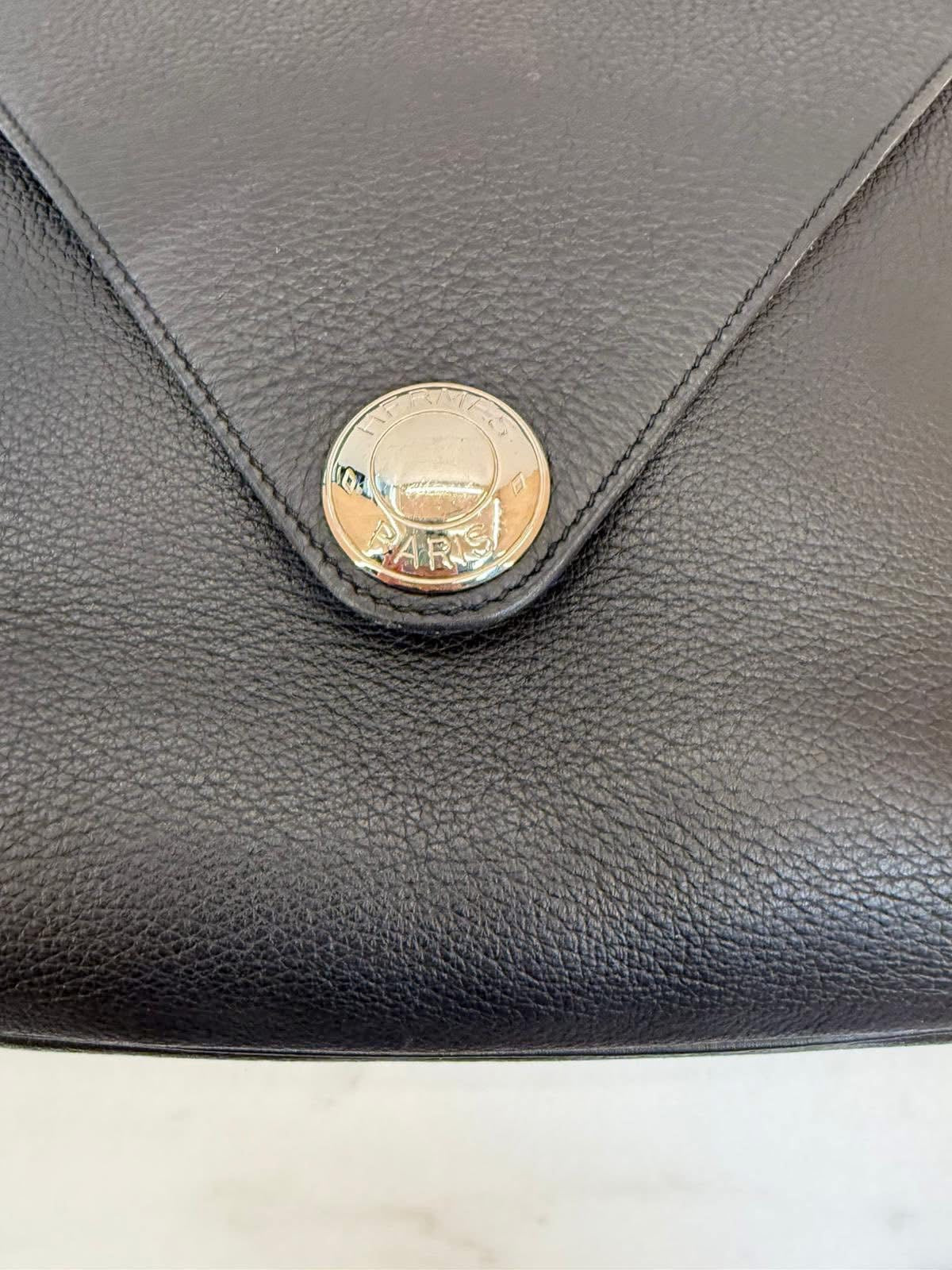 HERMES  TAURILLON CLEMENCE CHRISTINE BAG LEATHER BLACK SHW