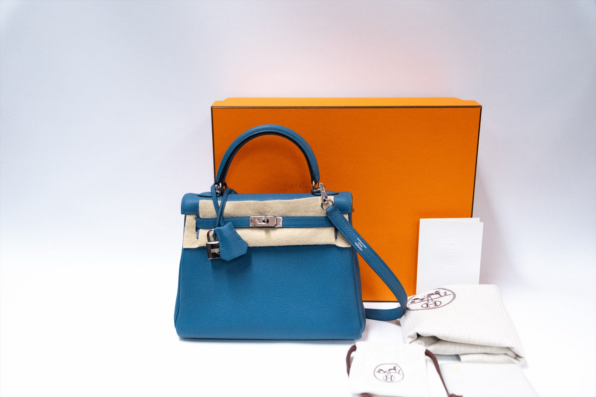 HERMES KELLY 25 TOGO ROUTINE STAMP X PHW