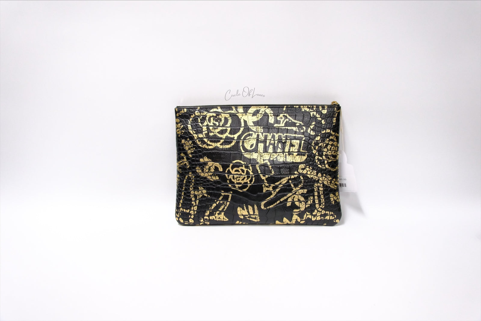 CHANEL 19A EGYPT PARIS -NEW YORK CLUTCH GRAFFITI LEATHER