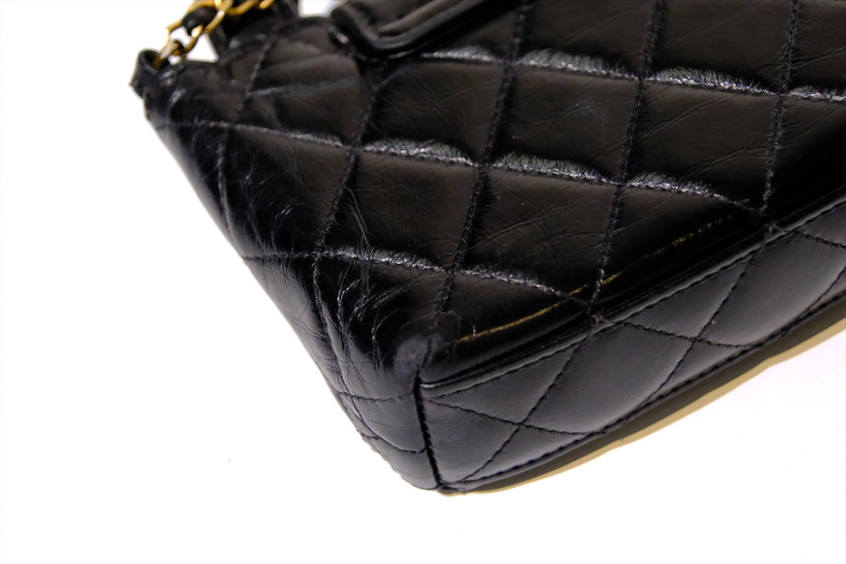 CHANEL NANO BLACK KELLY GHW
