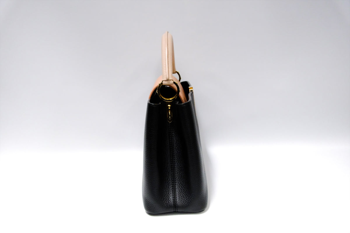 LOUIS VUITTON CAPUCINES MM BLACK /PINK