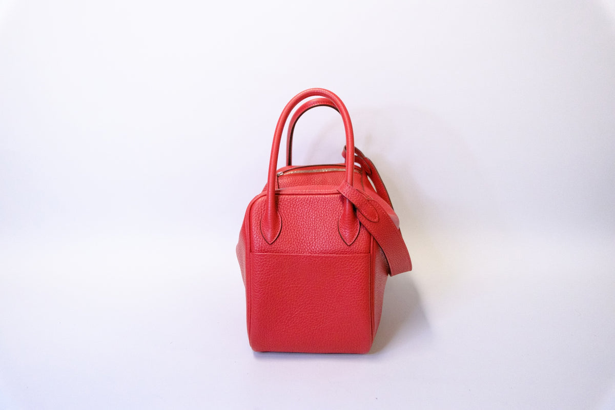 HERMES LINDY 26 ROUGE PHW FULLSET