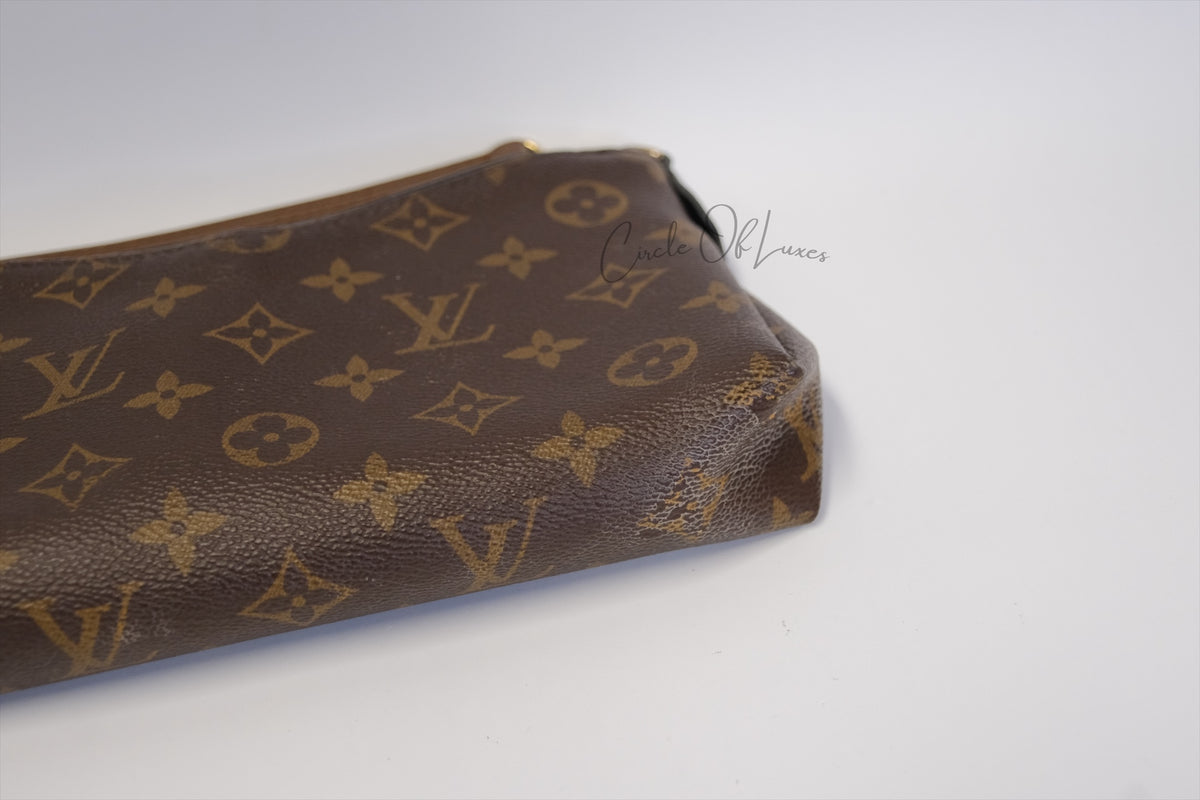 LOUIS VUITTON PALLAS MONOGRAM /NOIR CLUTCH