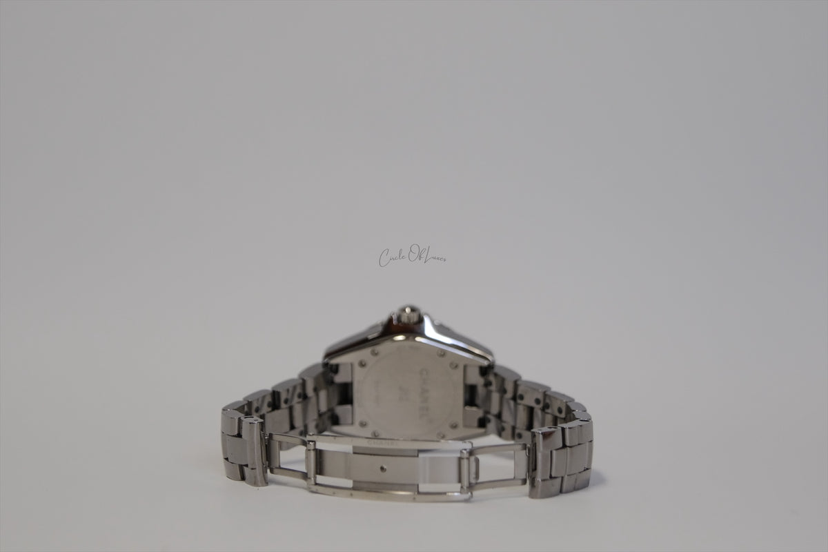 CHANEL J12 CHROMATIC PINK DIAL DIAMOND WATCH 33 MM