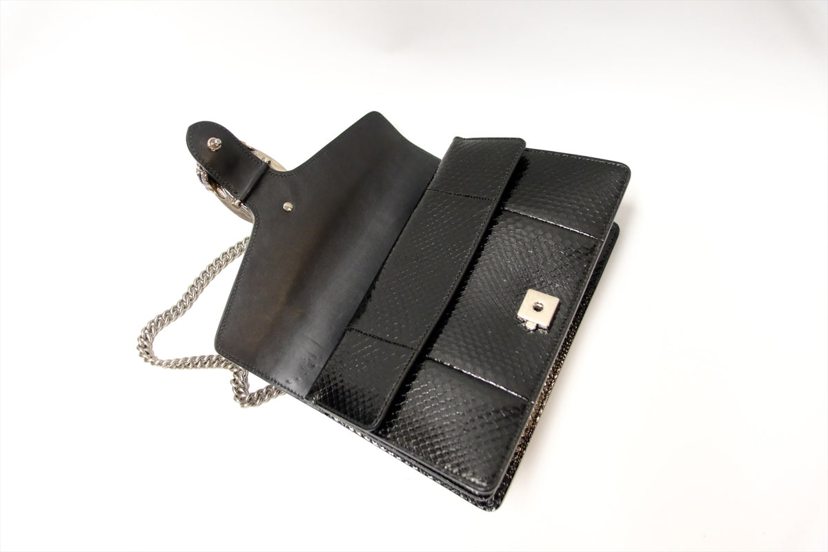 GUCCI DIONYSUS SHOULDER BAG WITH TOP HANDLE BLACK