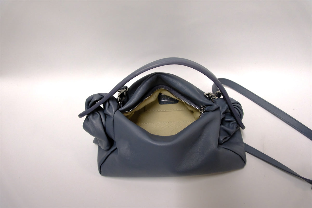 KENZO BLUE/GREY LEATHER BAG