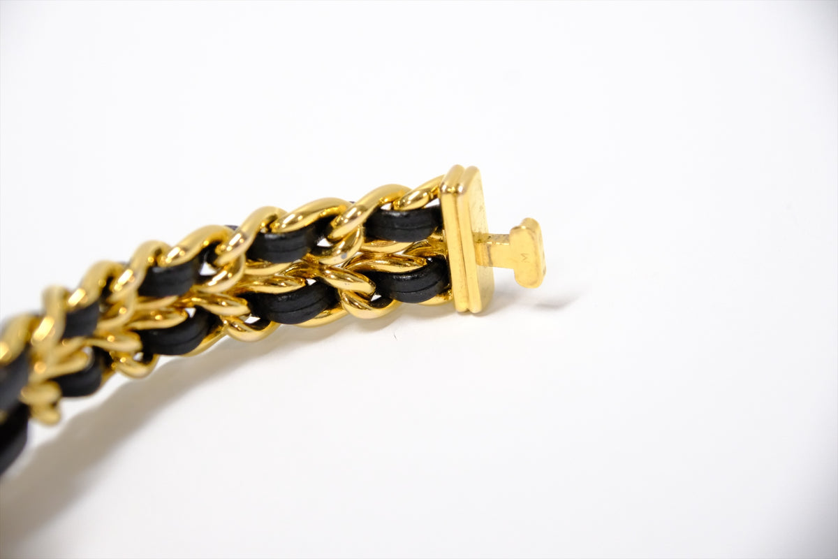 CHANEL VINTAGE WATCH 24K PLATE SIZE M