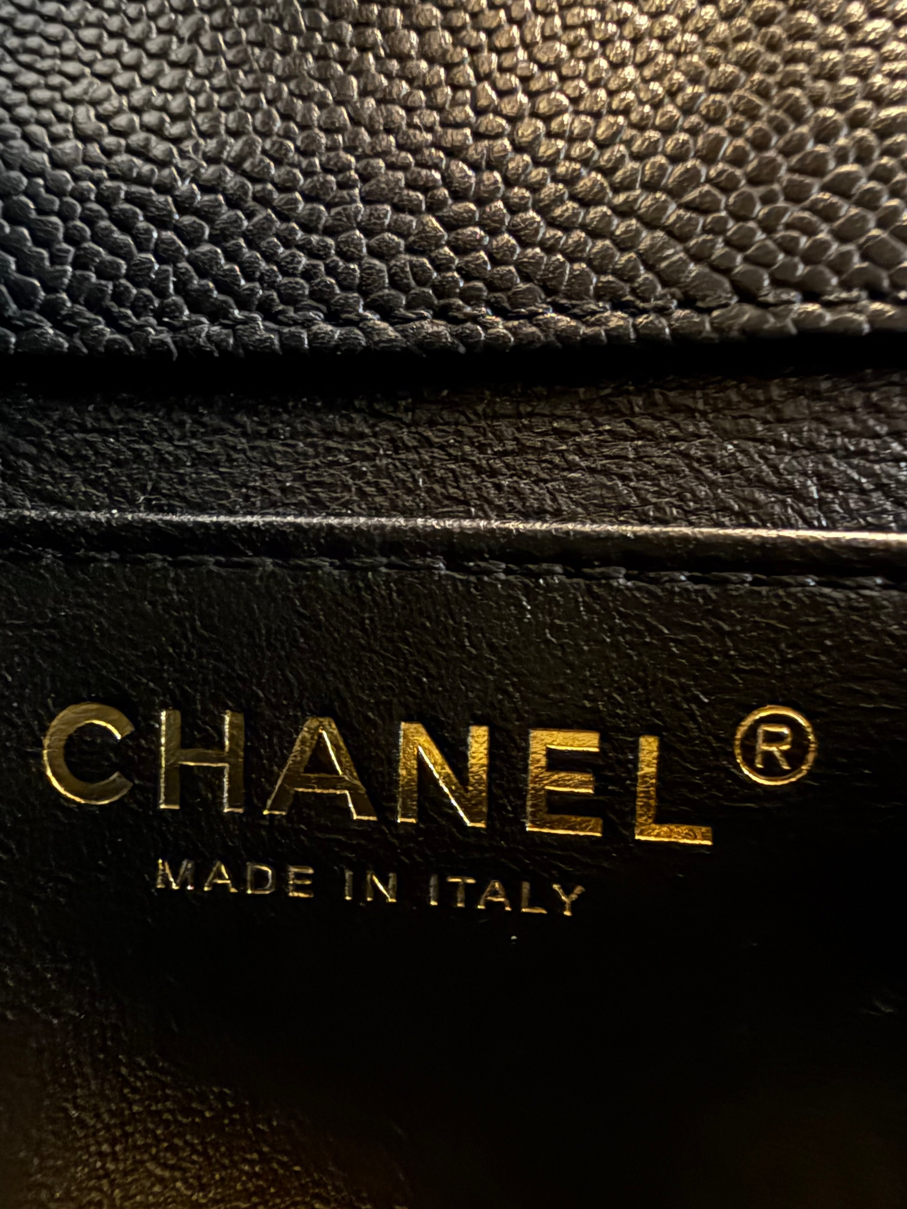 CHANEL 23P COCO LOVE FLAP BAG CAVIAR BLACK GHW(MICROCHIP)