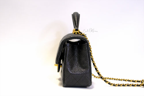 CHANEL MINI RECTANGLE BLACK  GHW