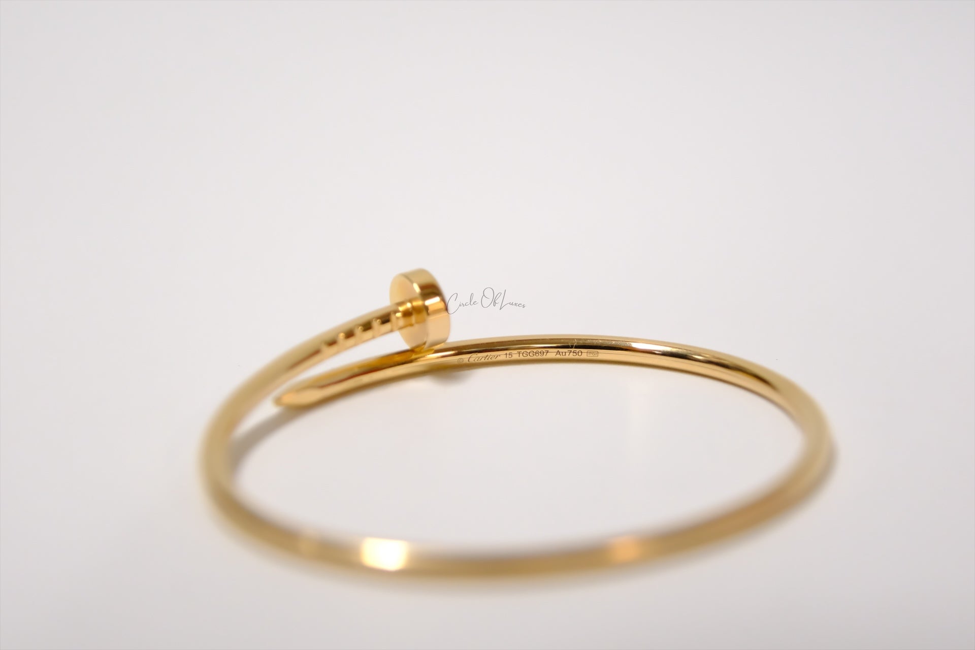 CARTIER JUSTE UNCLOU BRACELET SIZE 15 SMALL MODEL ROSE GOLD