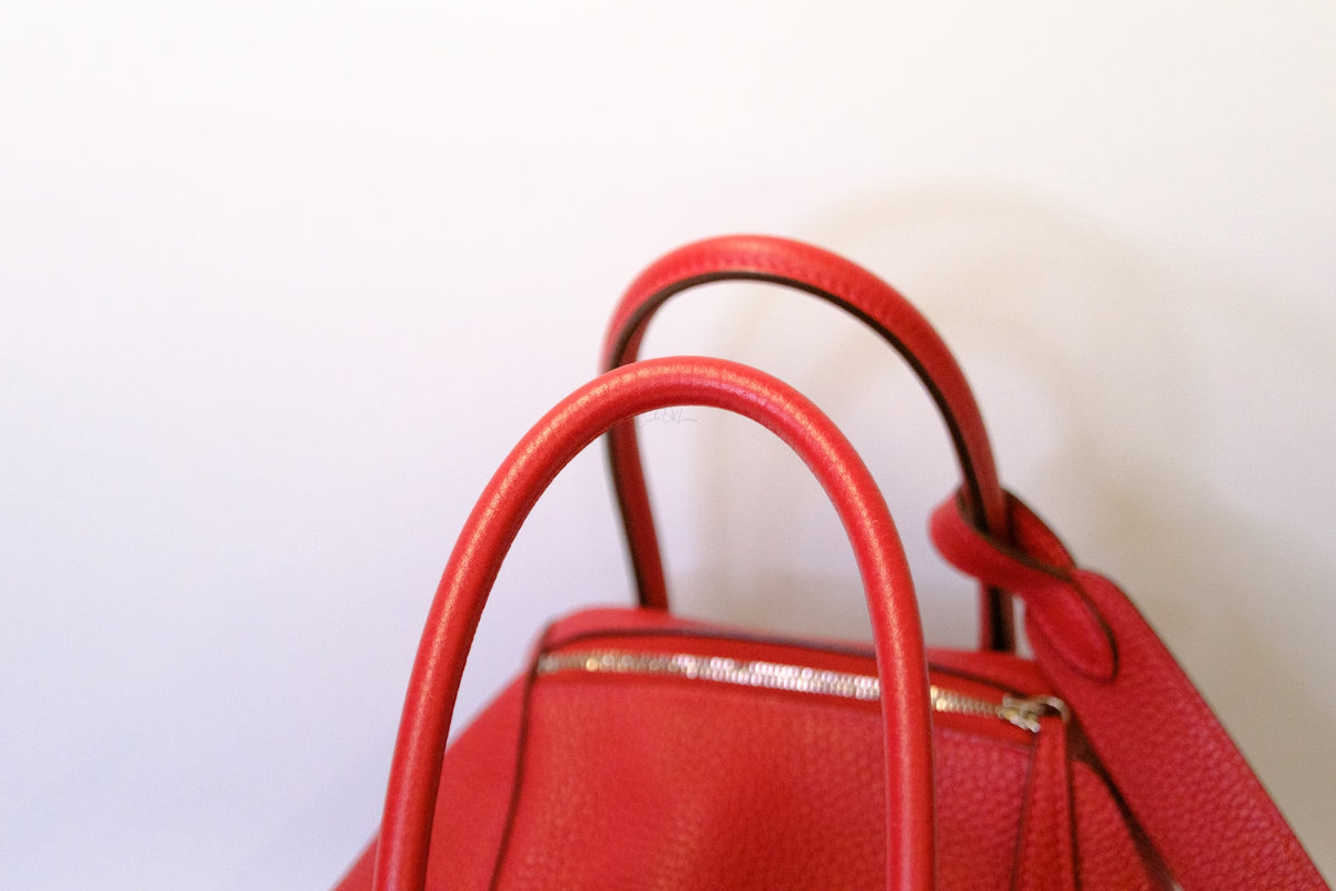 HERMES LINDY 26 ROUGE PHW FULLSET