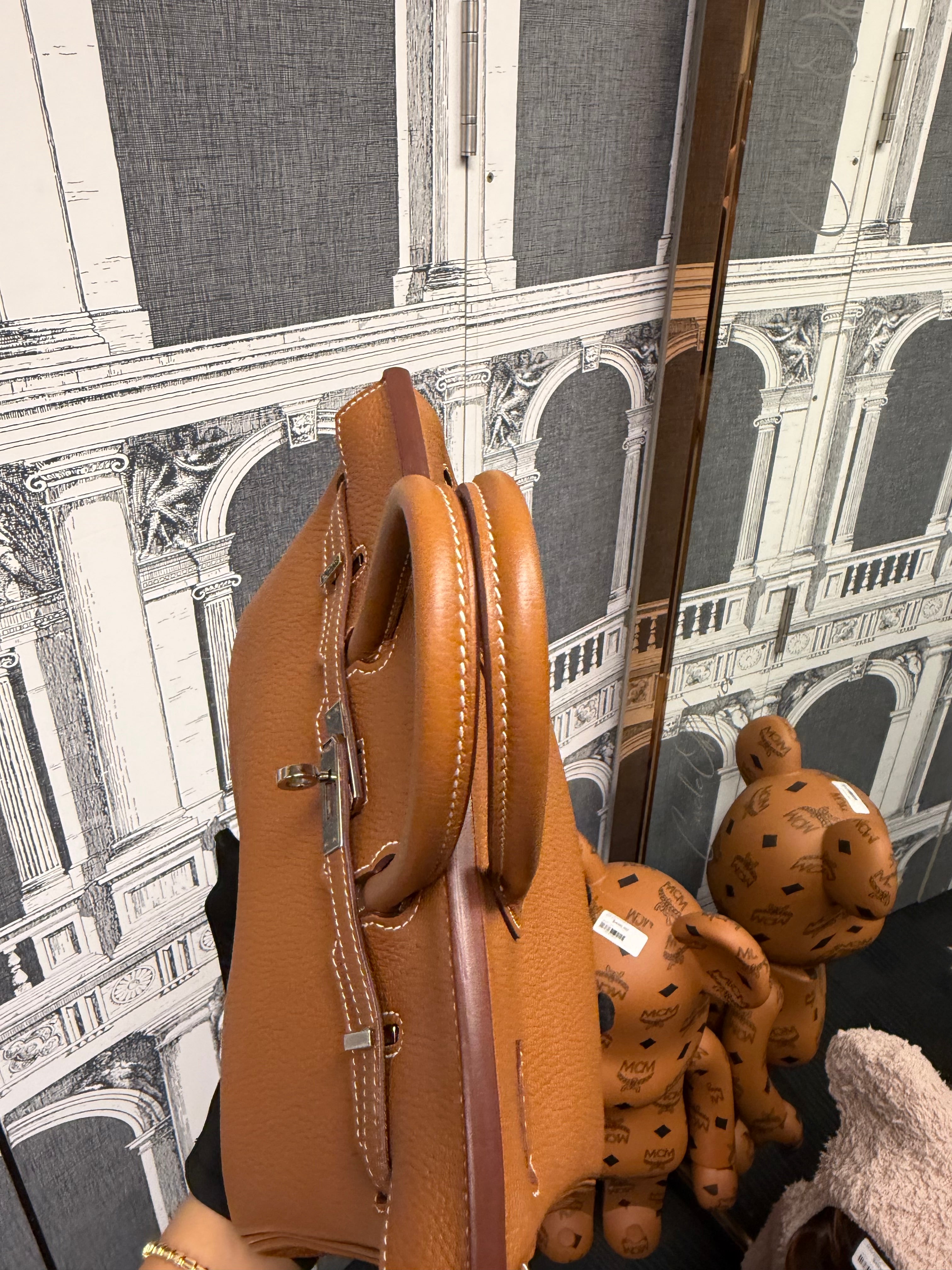 HERMES BIRKIN 25 GOLD PHW TOGO STAMP U