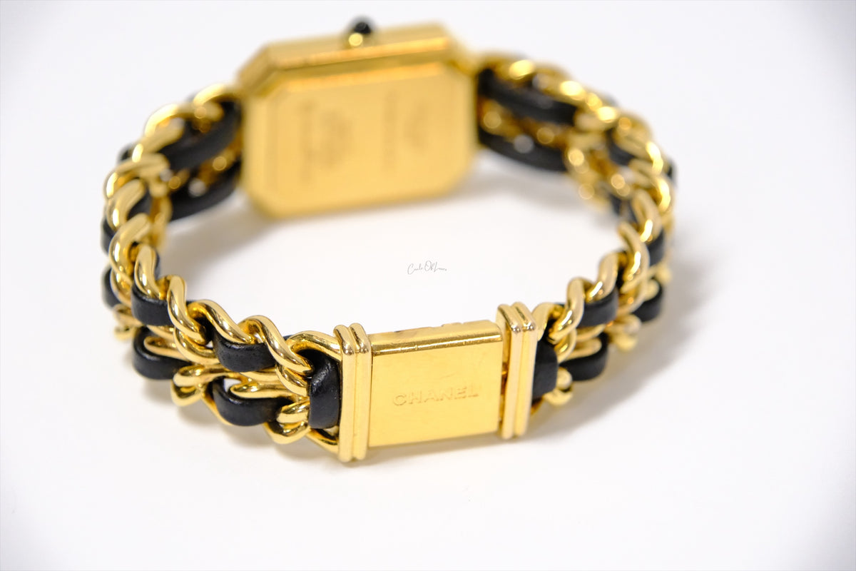 CHANEL VINTAGE WATCH 24K PLATE SIZE M