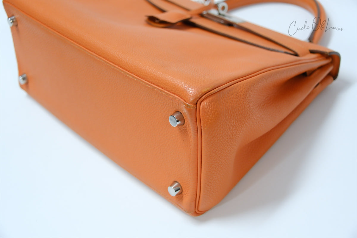 HERMES KELLY 28 TOGO ORANGE SHW