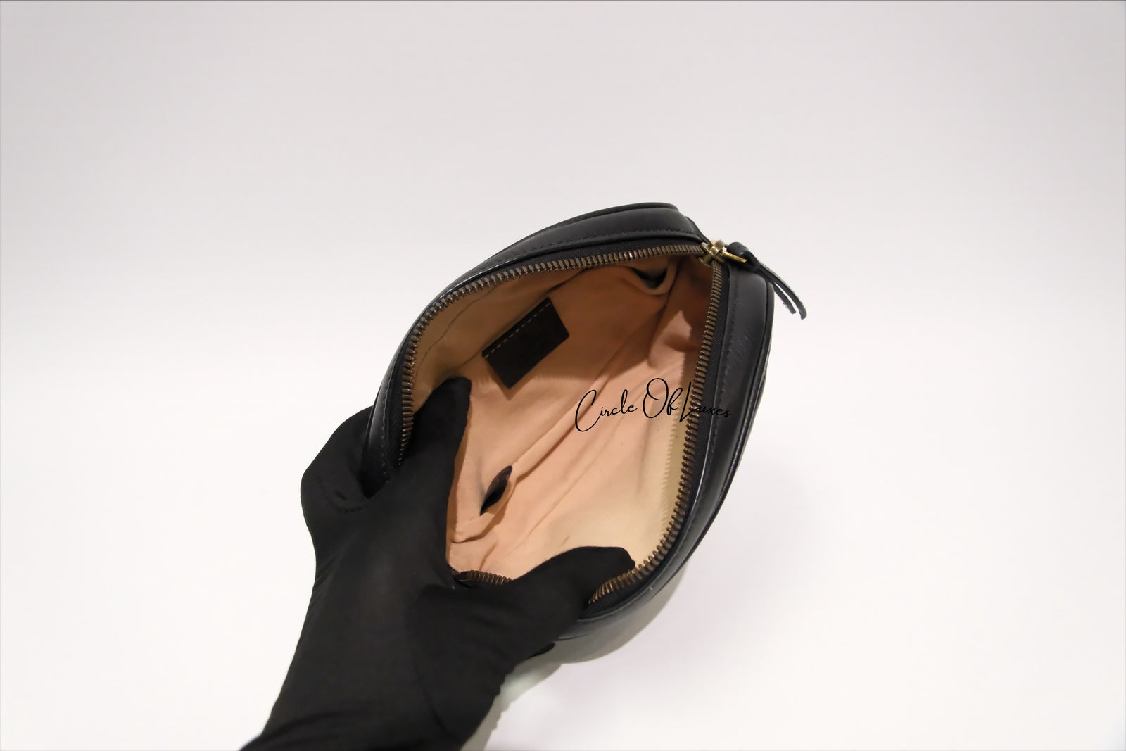 GUCCI MARMONT BUMBAG BLACK MATELASSE