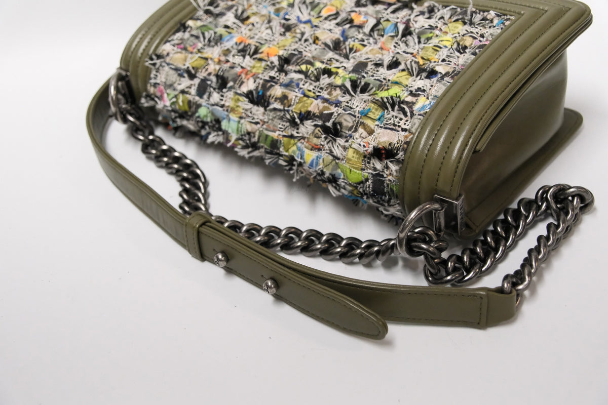 CHANEL OLD MEDIUM BOY TWEED RHW