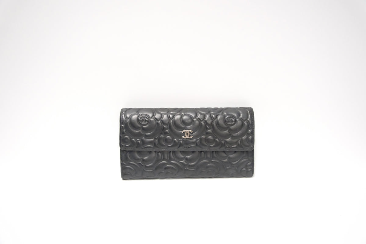 CHANEL LONG WALLET CAMELIE LAMBSKIN SHW