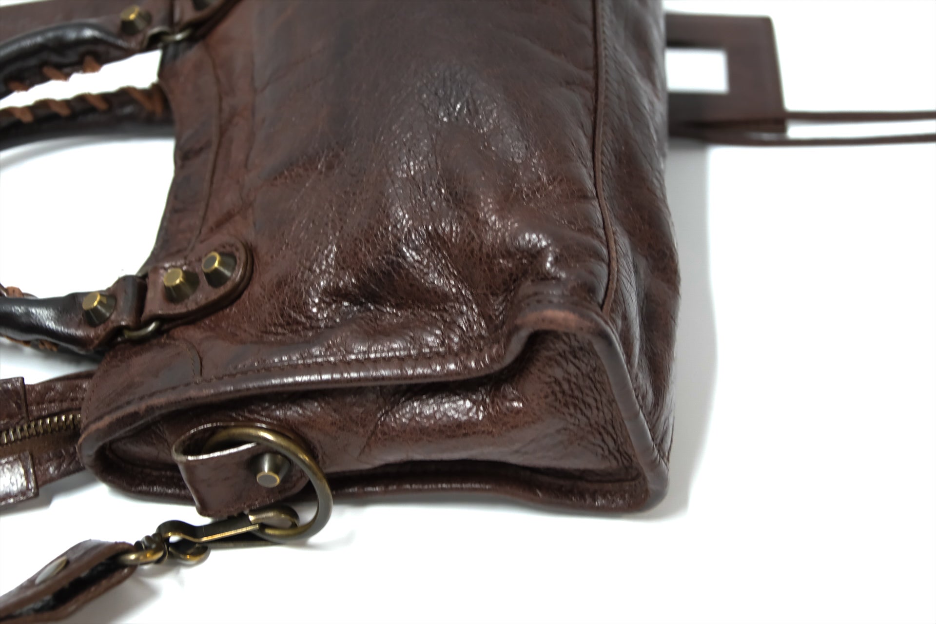 BALENCIAGA MINI CITY BAG BURGUNDY