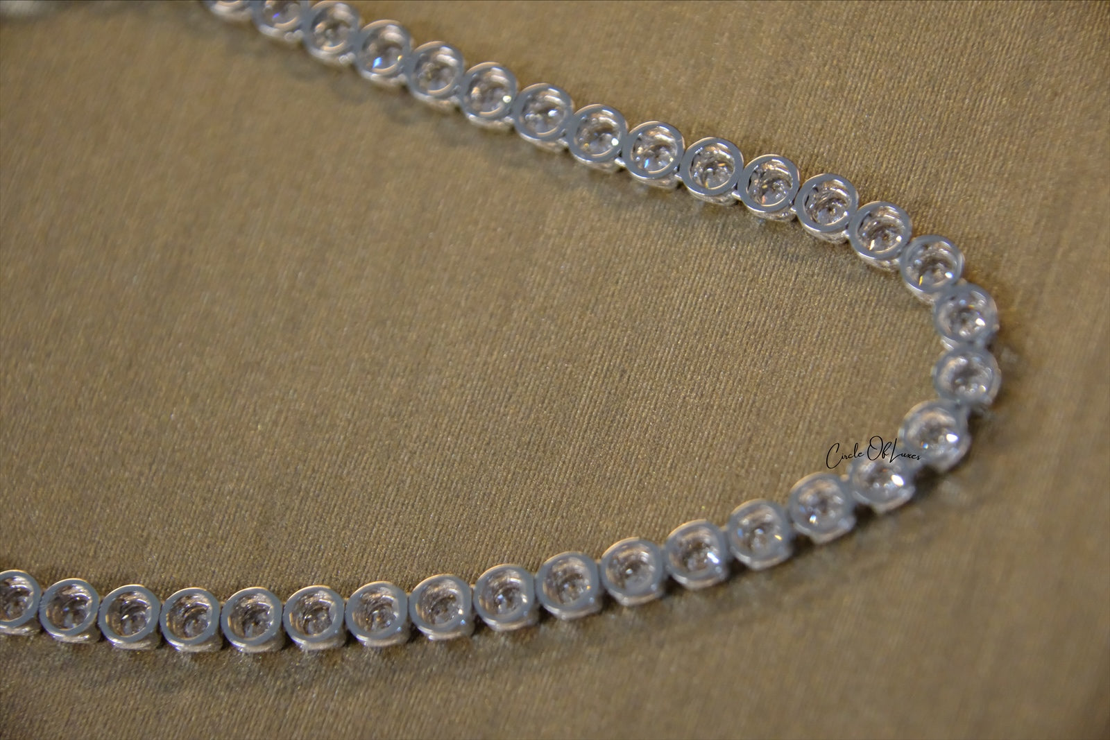 TENNIS NECKLACE DIAMONDS WHITE  GOLD