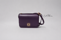LOEWE SMALL PURPLE GOYA IN SILK CALFSKIN GHW