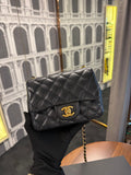 CHANEL MINI SQUARE BLACK CAVIAR GHW