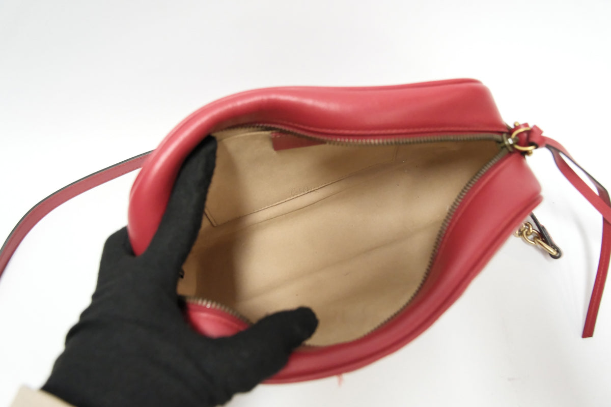 GUCCI SMALL CAMERA MARMONT RED