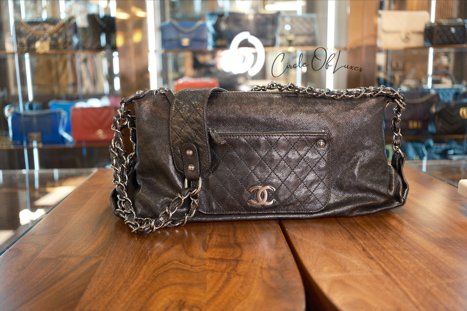 POCKET IN THE CITY CAVIAR BLACK METAL HW