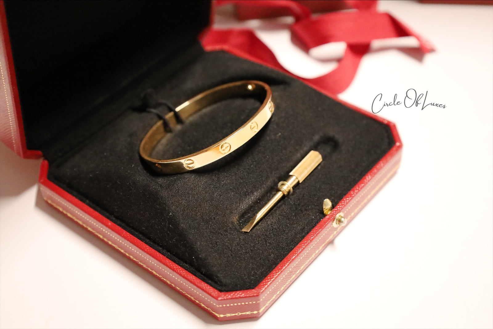 CARTIER LOVE BANGLE YELLOW GOLD SIZE 18 CLASSIC MODEL