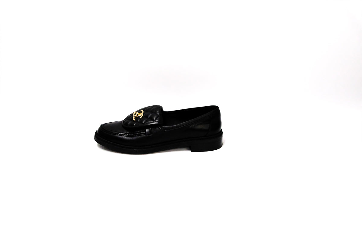 CHANEL LOAFER BLACK SIZE 41