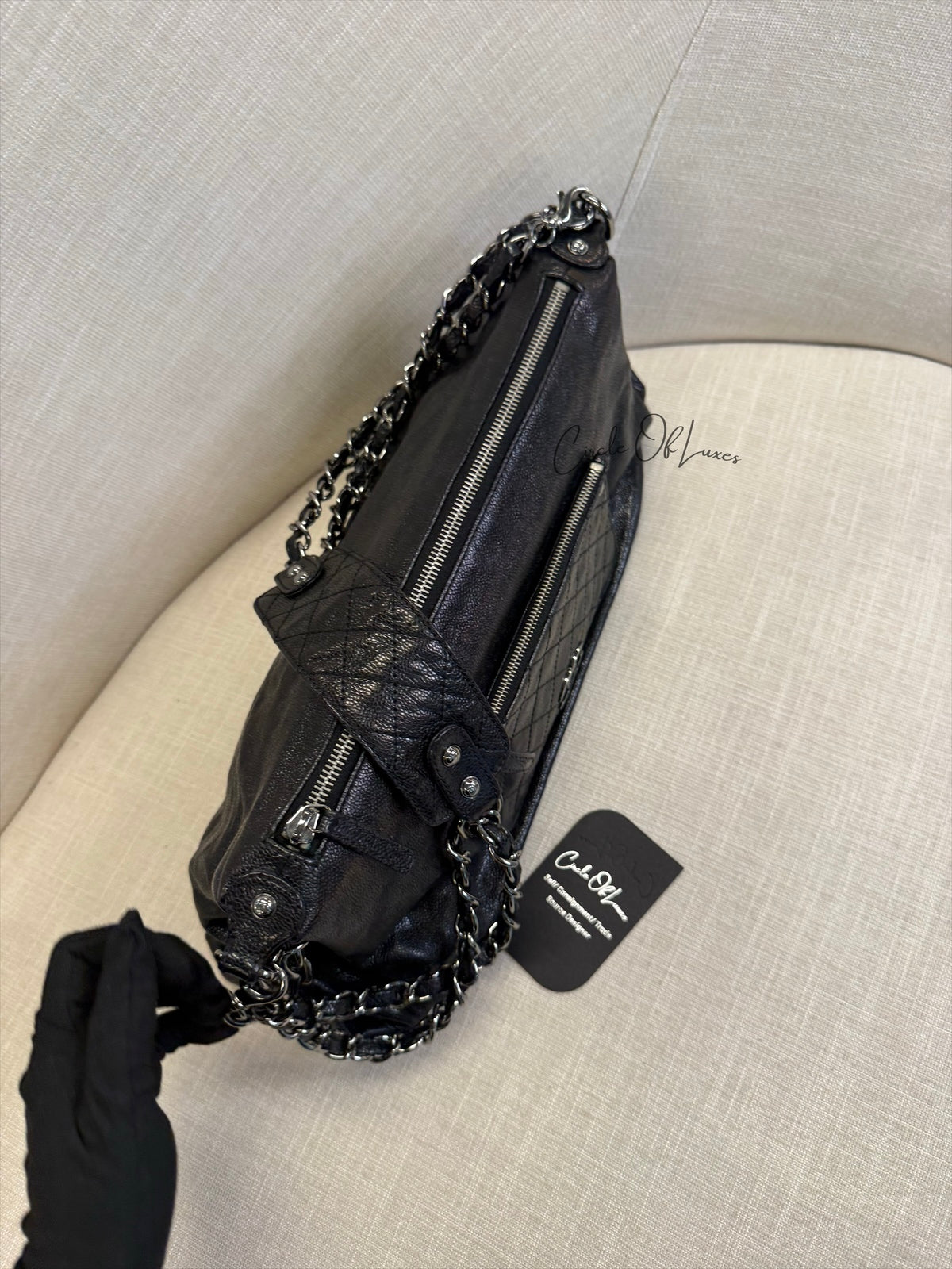 POCKET IN THE CITY CAVIAR BLACK METAL HW