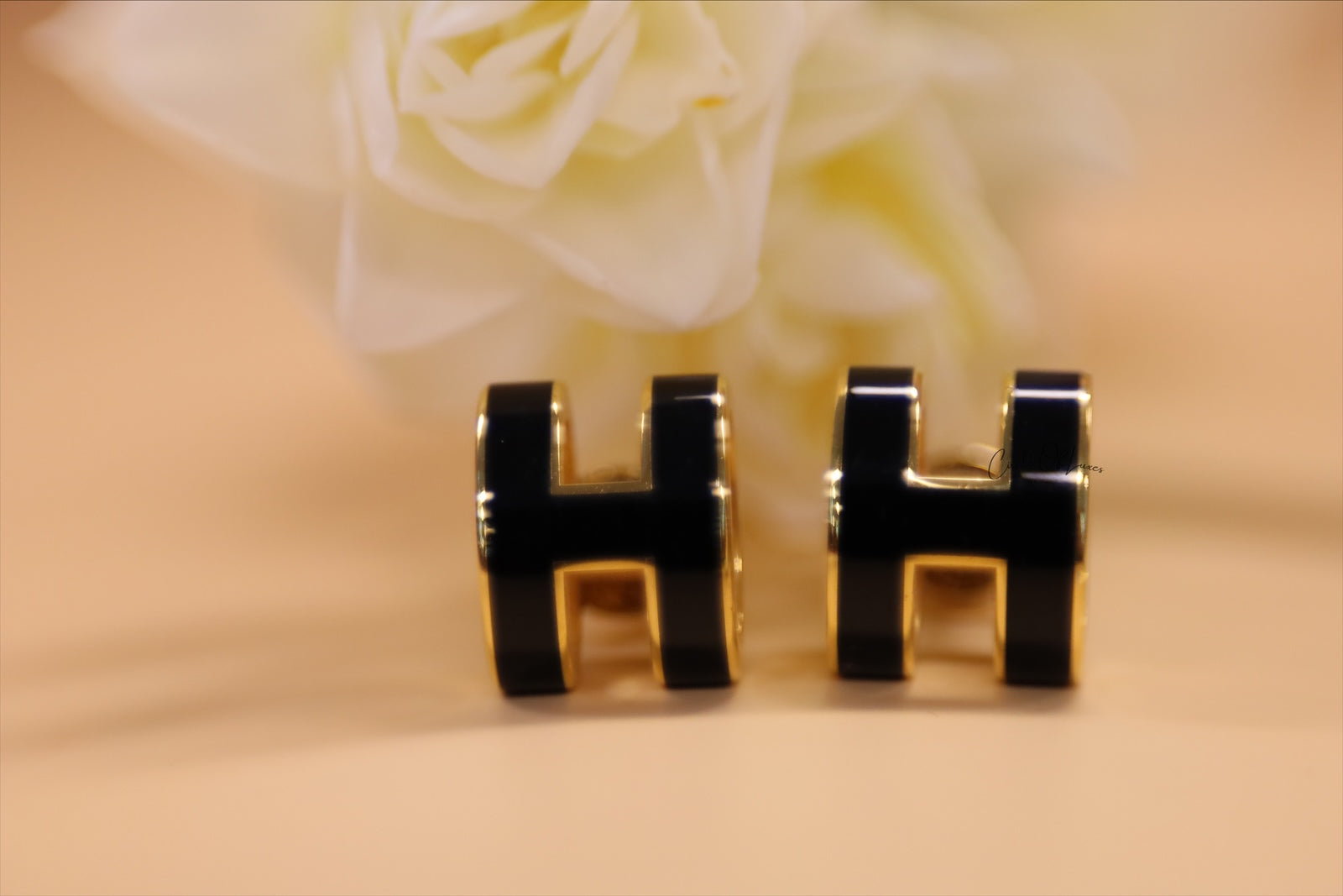 HERMES LARGE H POP EARRING