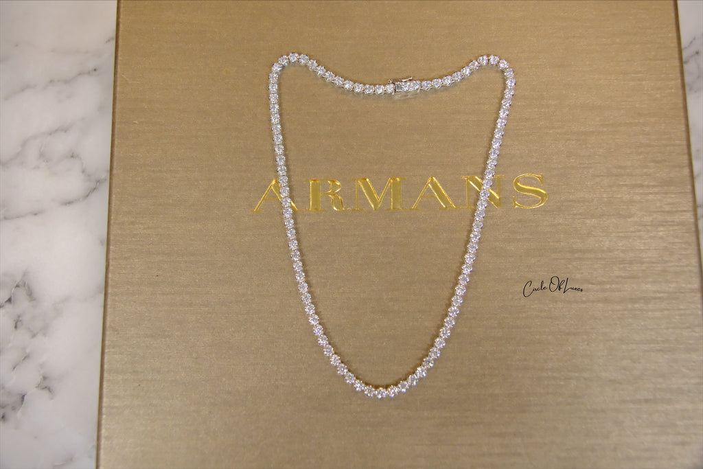 TENNIS NECKLACE DIAMONDS WHITE  GOLD