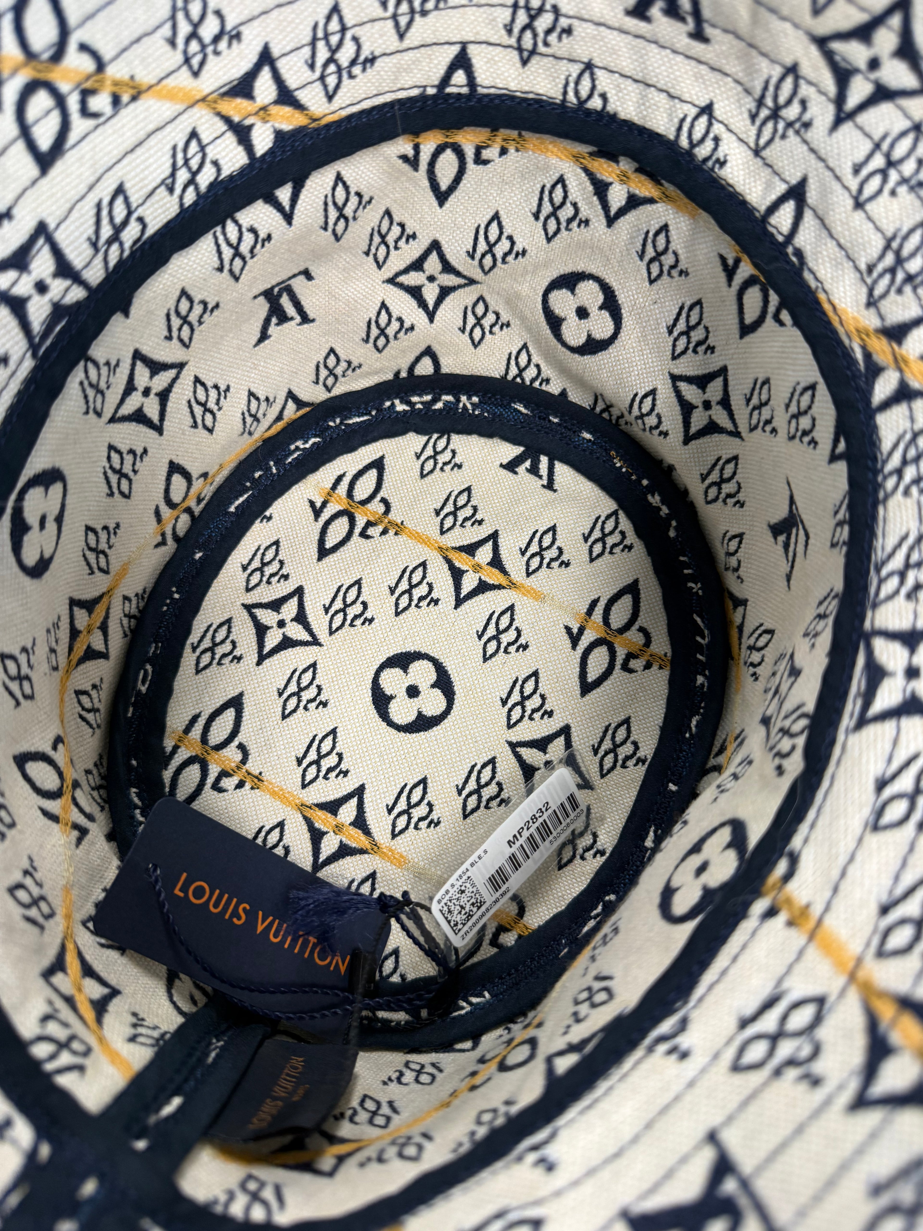 LOUIS VUITTON SIZE S HAT BLUE SINCE 1854