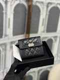 CHANEL SMALL FLAP BLACK CAVIAR GHW