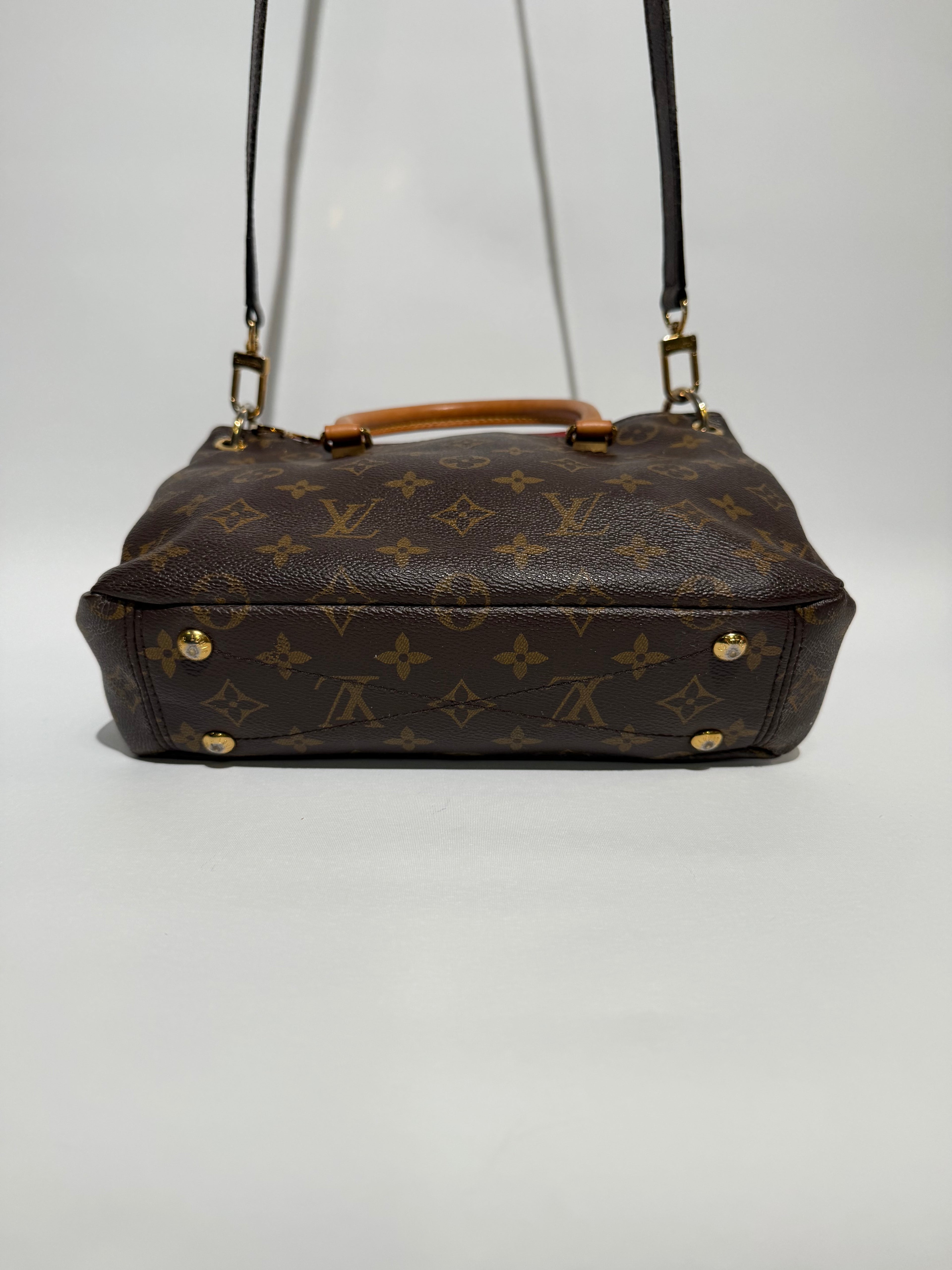 LOUIS VUITTON PALLAS BB MONOGRAM /RED
