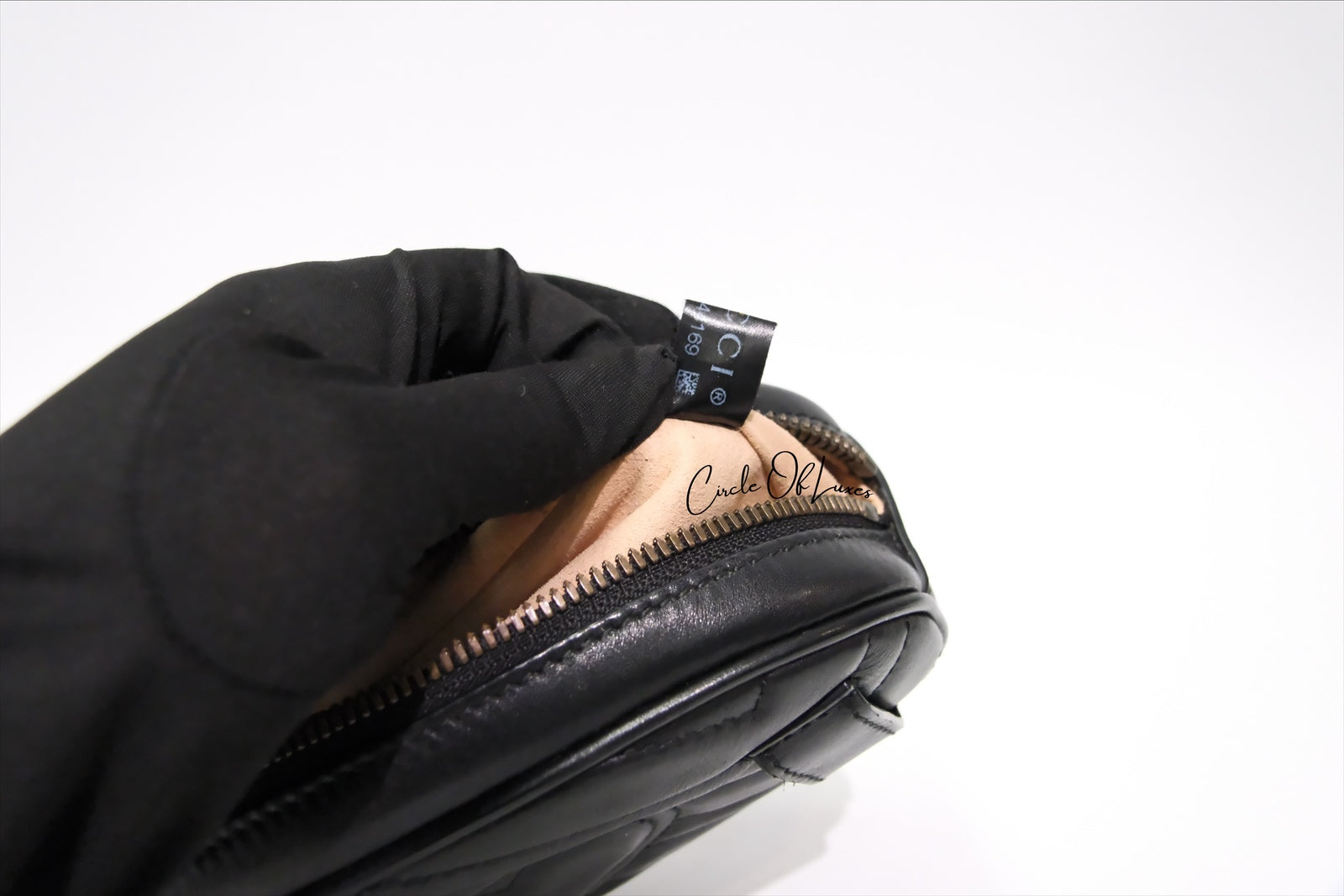 GUCCI MARMONT BUMBAG BLACK MATELASSE