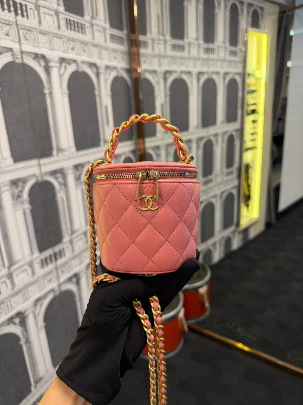 CHANEL MINI VANITY PINK BAG