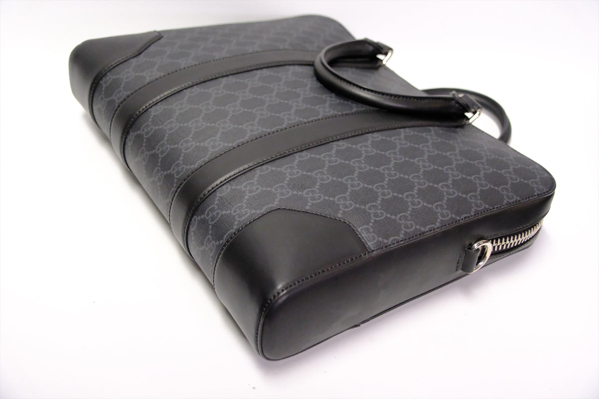 GUCCI SUPREME WEB STRAP BRIEFCASE BAG